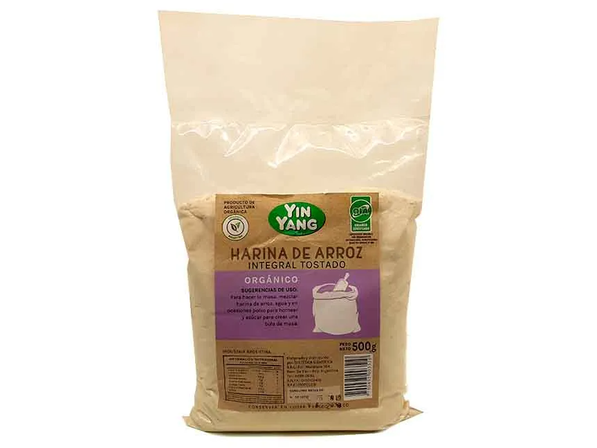 Harina de Arroz Integral Orgánico "Yin Yang" 500 gr