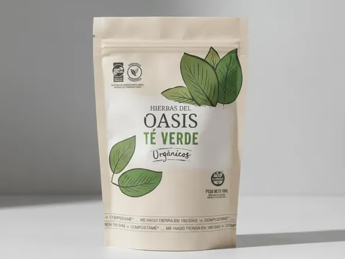 Té verde en hebras orgánico "Hierbas del Oasis" 100 gr