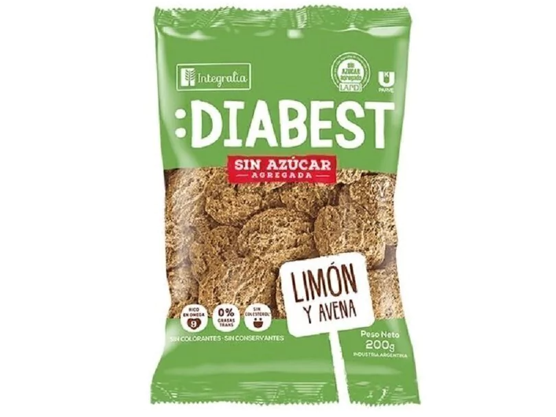 Galletitas Limón y Avena "Diabest"