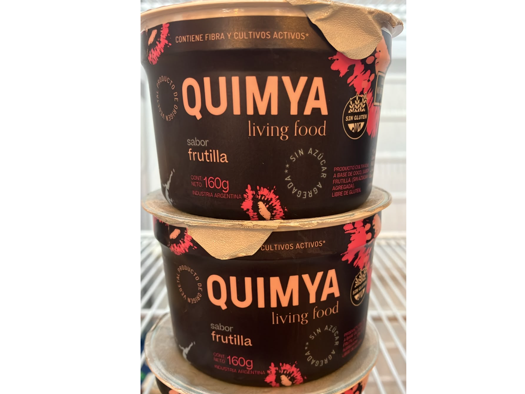 Yogur de frutilla "Quimya" (sin azúcar)