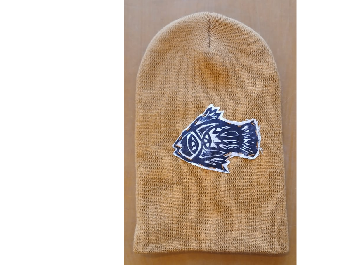 Gorros con Linografía de Gaston Pereira