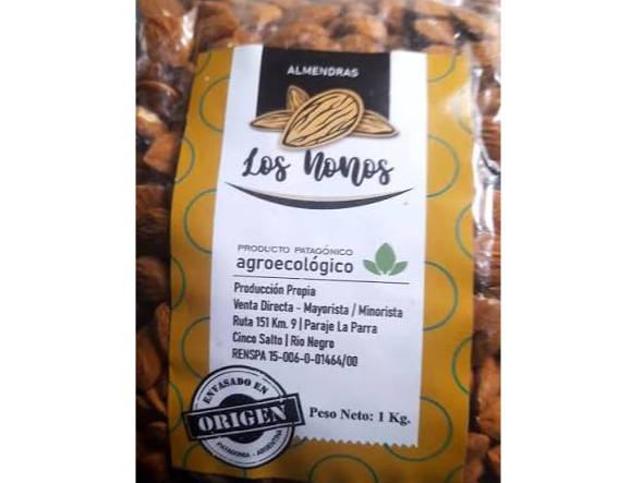 Almendras Peladas Agroecológicas "Los Nonos" 150 gr