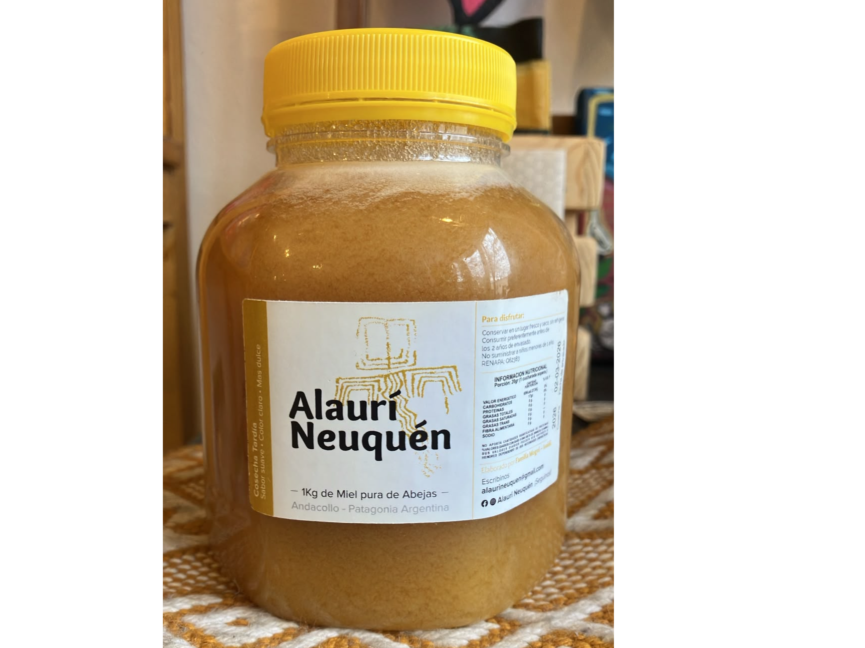 Miel Pura "Alauri Neuquén" x 1 kg.