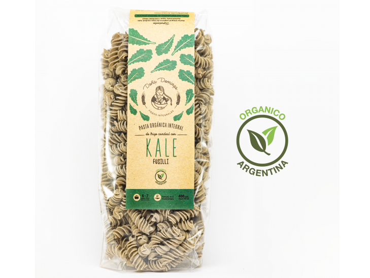Fusulli de trigo candeal con kale "Doña Dominga"