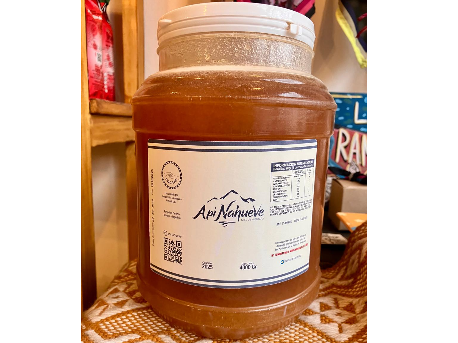 Miel Pura "Api Nahueve" x 4 kg.