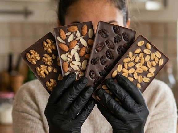 Barras de chocolate con leche