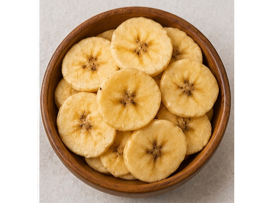 Banana chip deshidratada