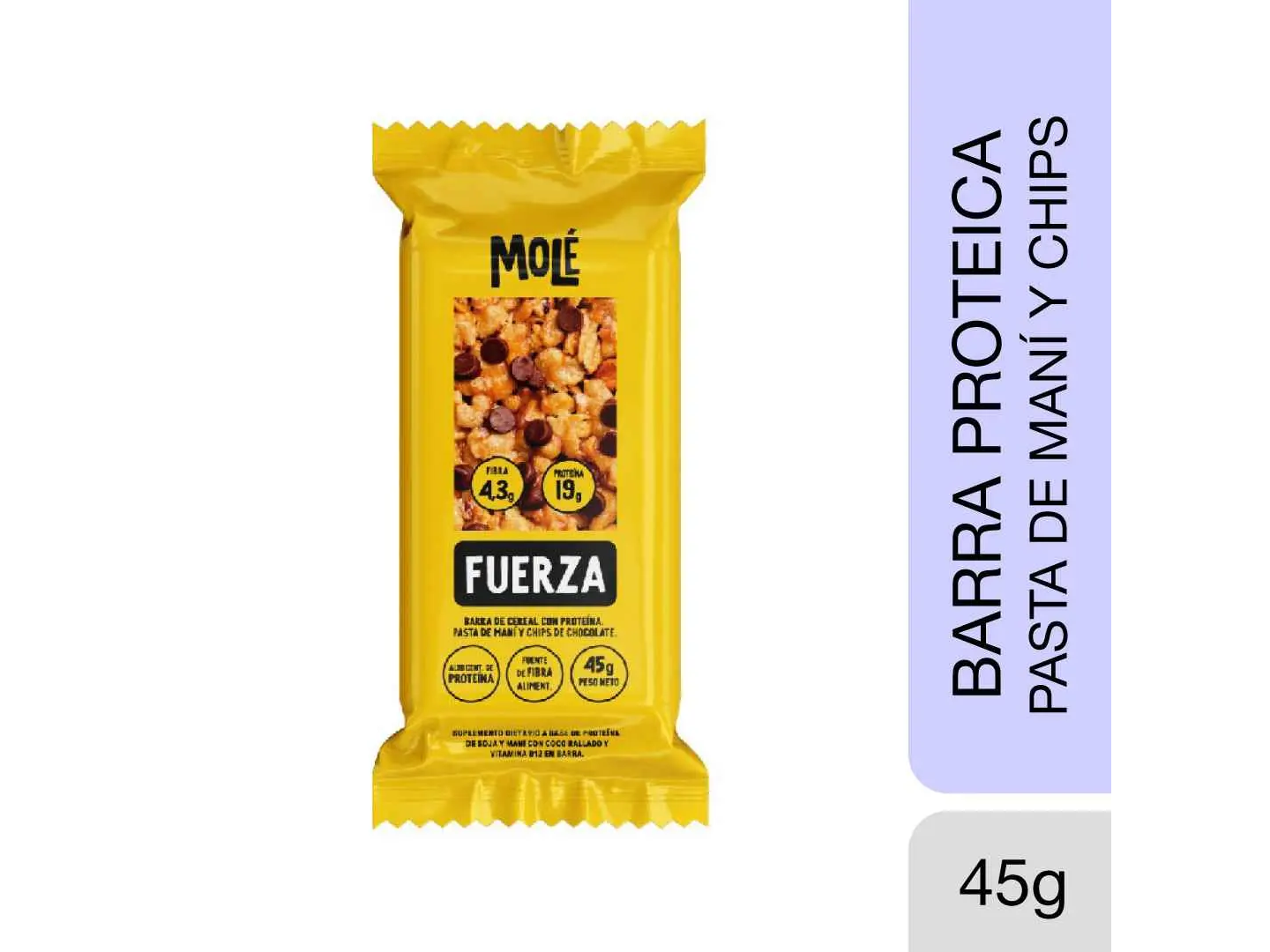 Barra de cereal proteica "mole"