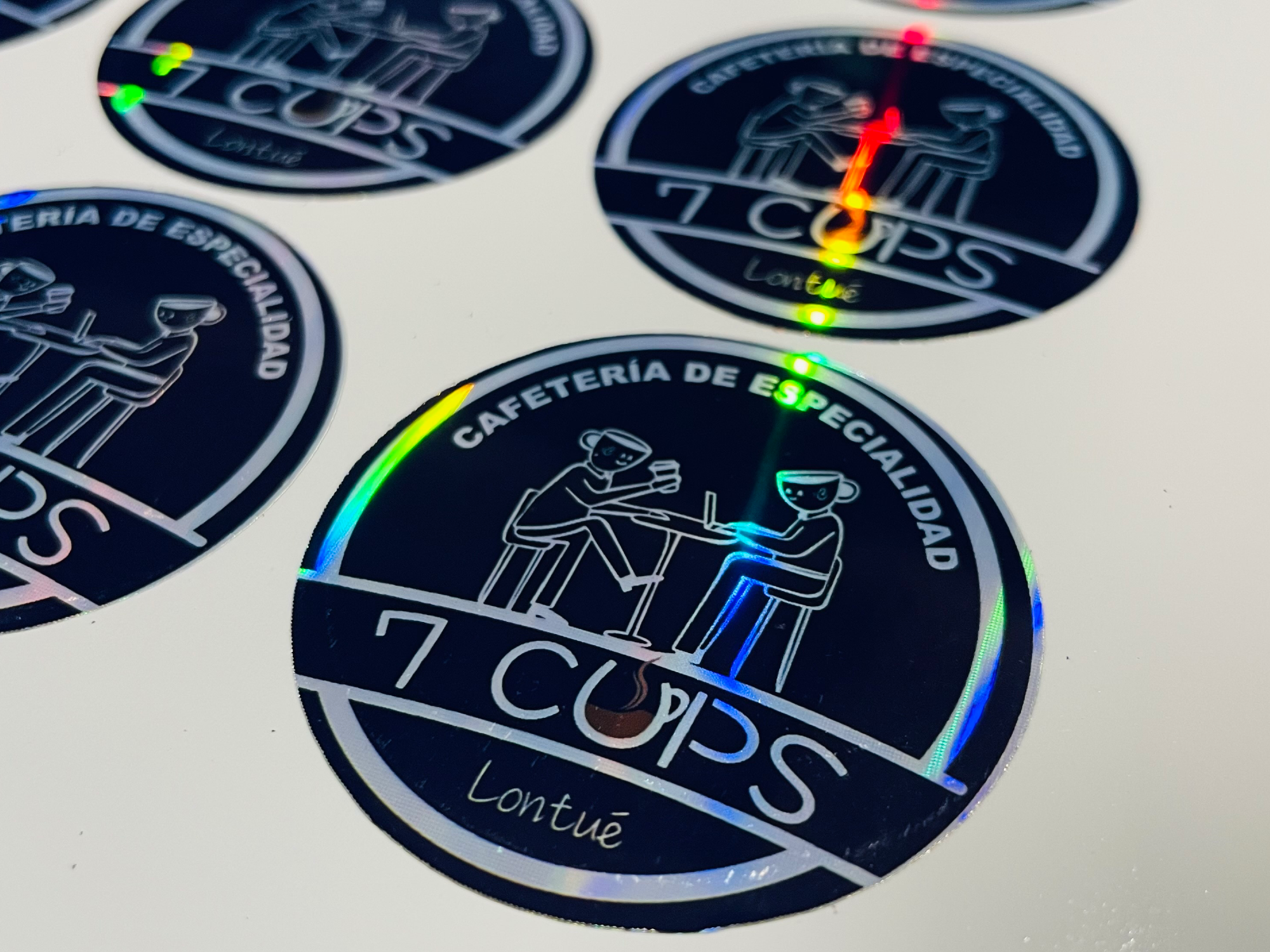 Hoja Sticker personalizado holográficos