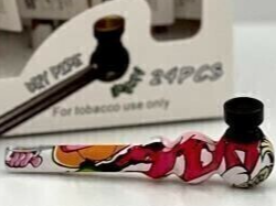 PIPA PIREX ESTAMPADA C CUELLO 12 CM(PVD033)