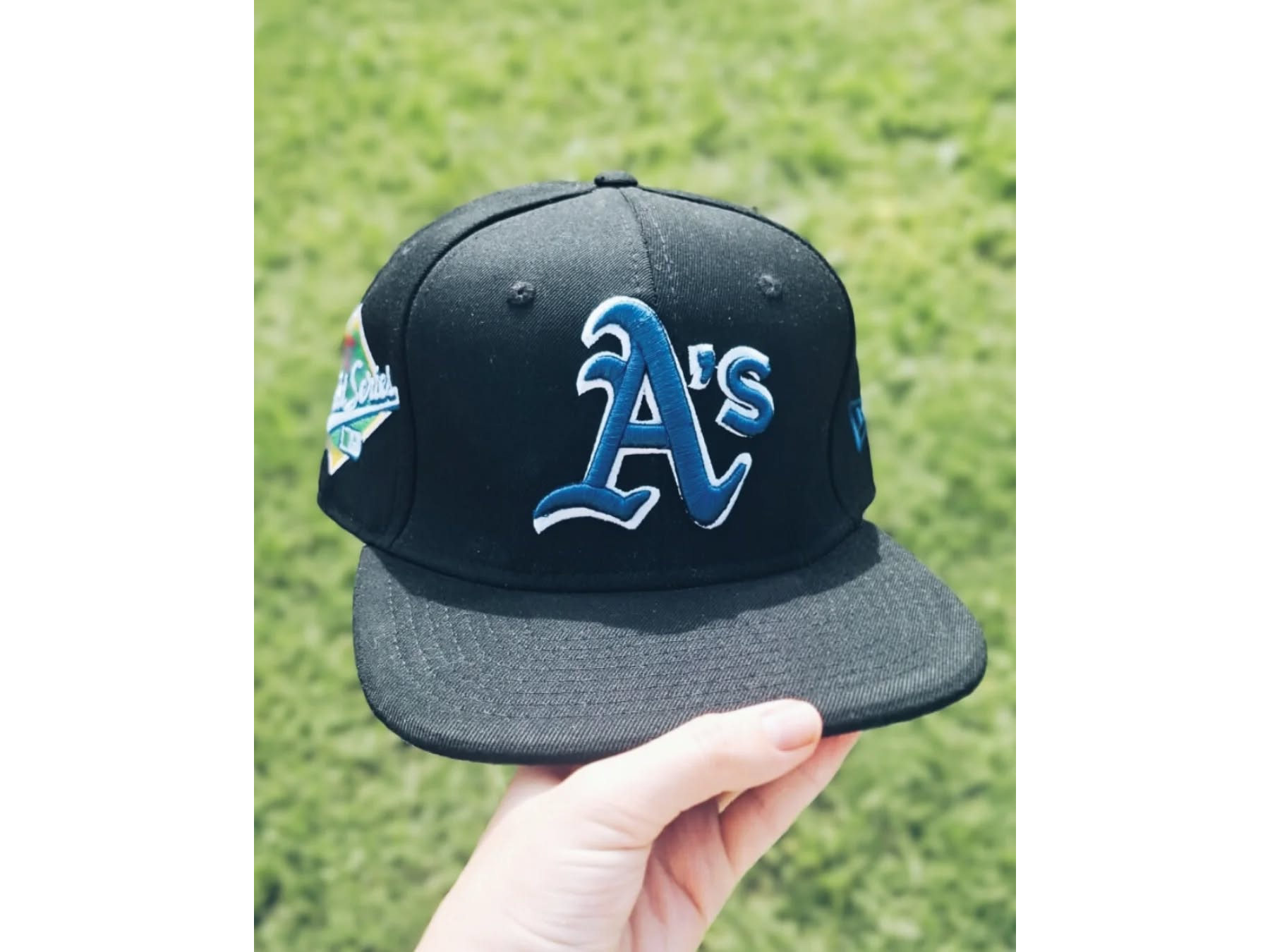 59FIFTY Oakland Athletics World Series - Colorway Negro/Azul Custom