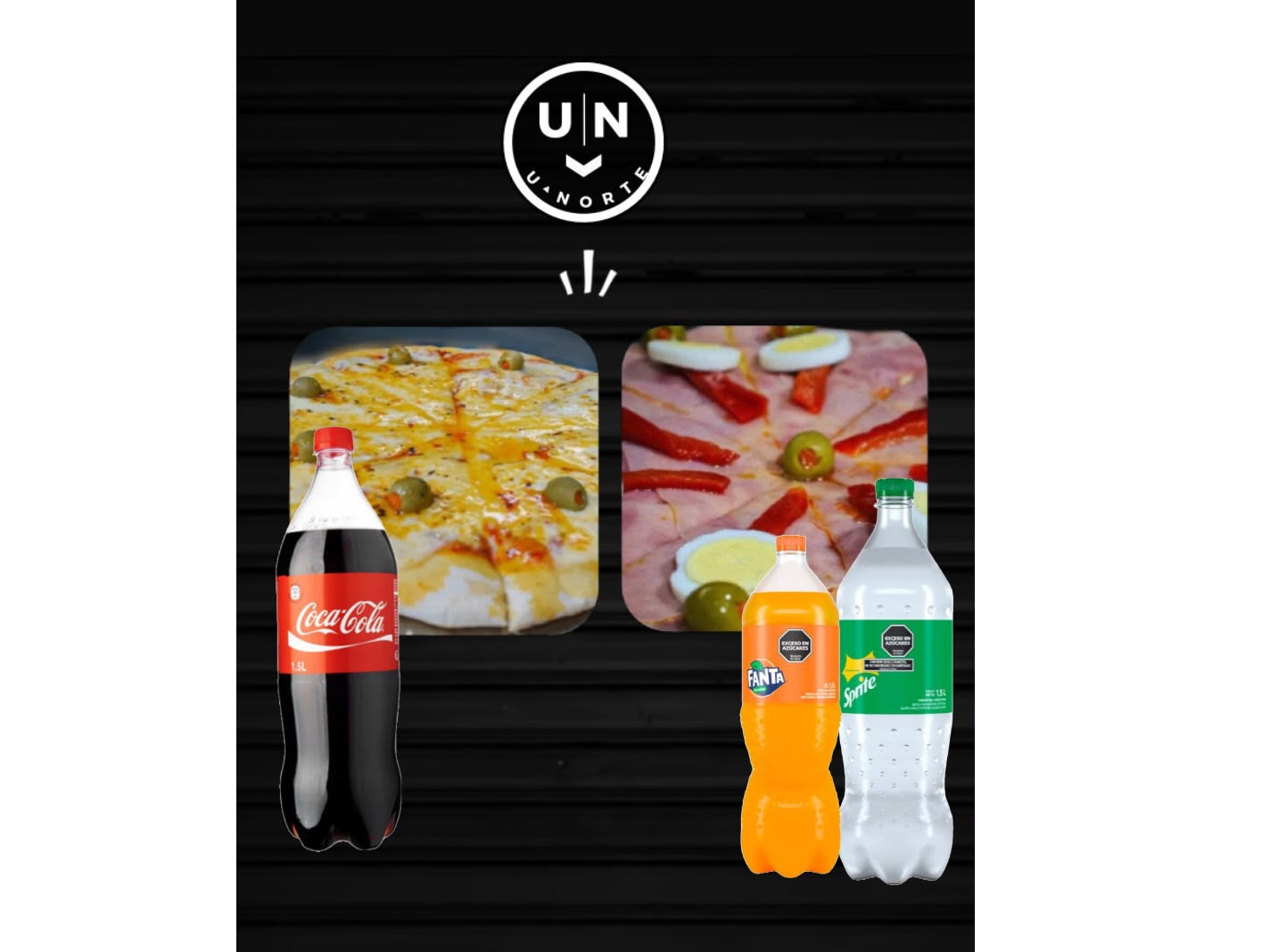 Muzza + Especial + Gaseosa de 1,5L
