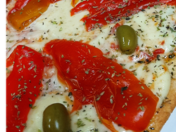 Muzzarella con morrones