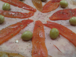 Jamon y morrones