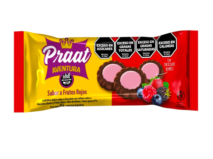 Galletitas Aventura / PRATT 85g Frutos Rojos