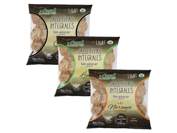 3 Unidades Galletas Integrales - Ceral
