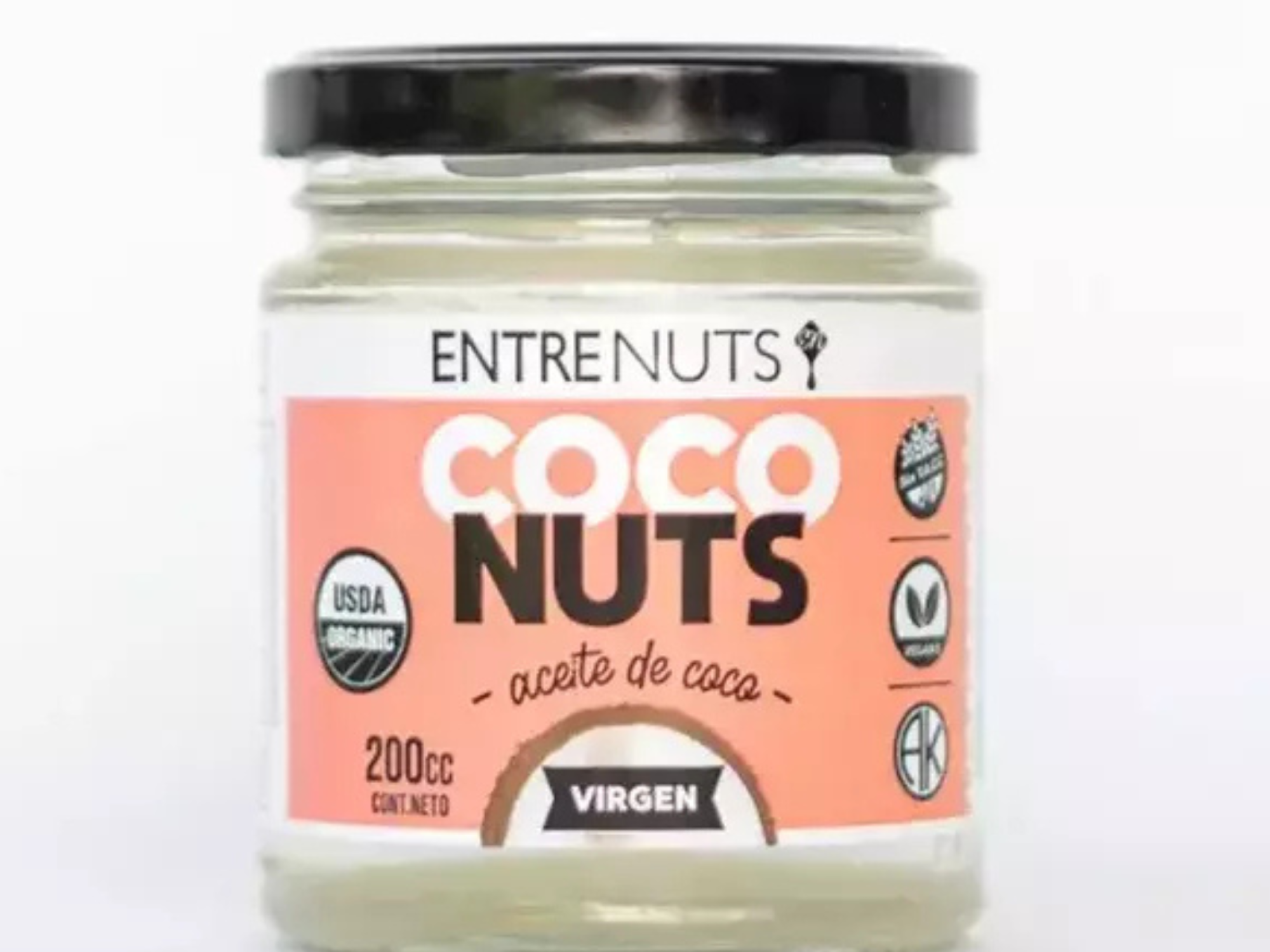 Aceite de coco Virgen "Entrenuts" 200cc