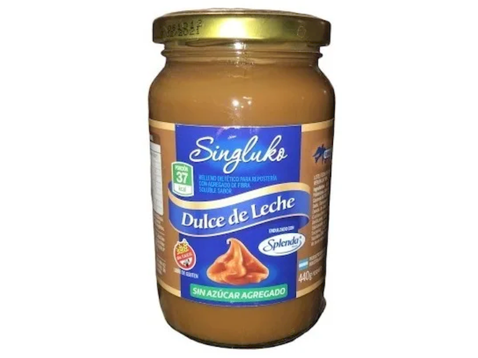 Dulce de leche Sin Azúcar con Splenda Singluko 400 Grs SIN TACC