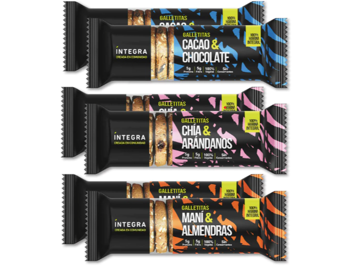 3 unidades de Galletitas Integrales - Integra x 200g