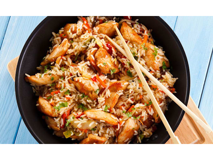 Chow fan -salteado con arroz-