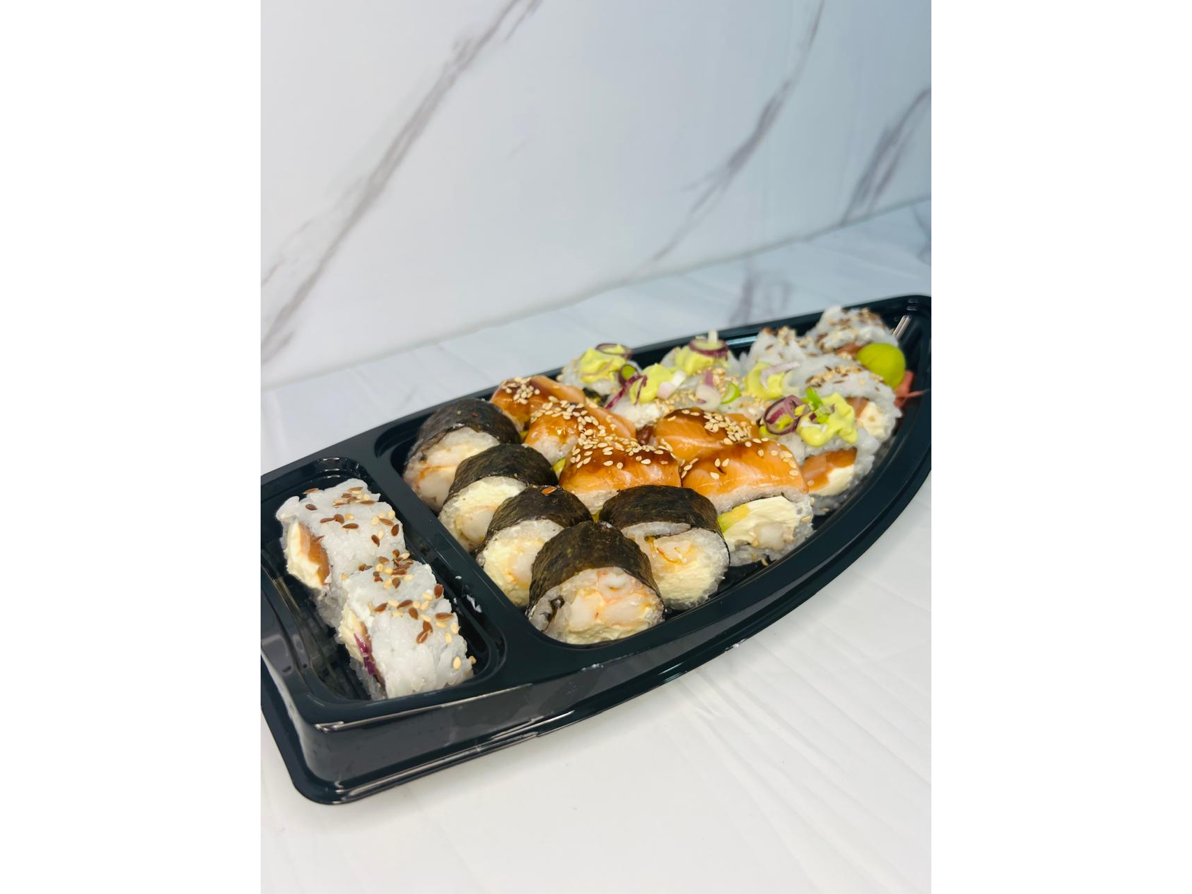 BARCO 20 rolls salmon y lango