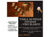 TABLA 34 piezas cocidas + vino blanco