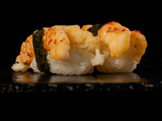 Nigiri de langostinos