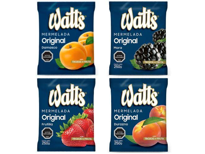 Mermeladas watts 150grs (CHILE)