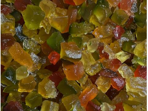 Fruta abrillanta o escurrida