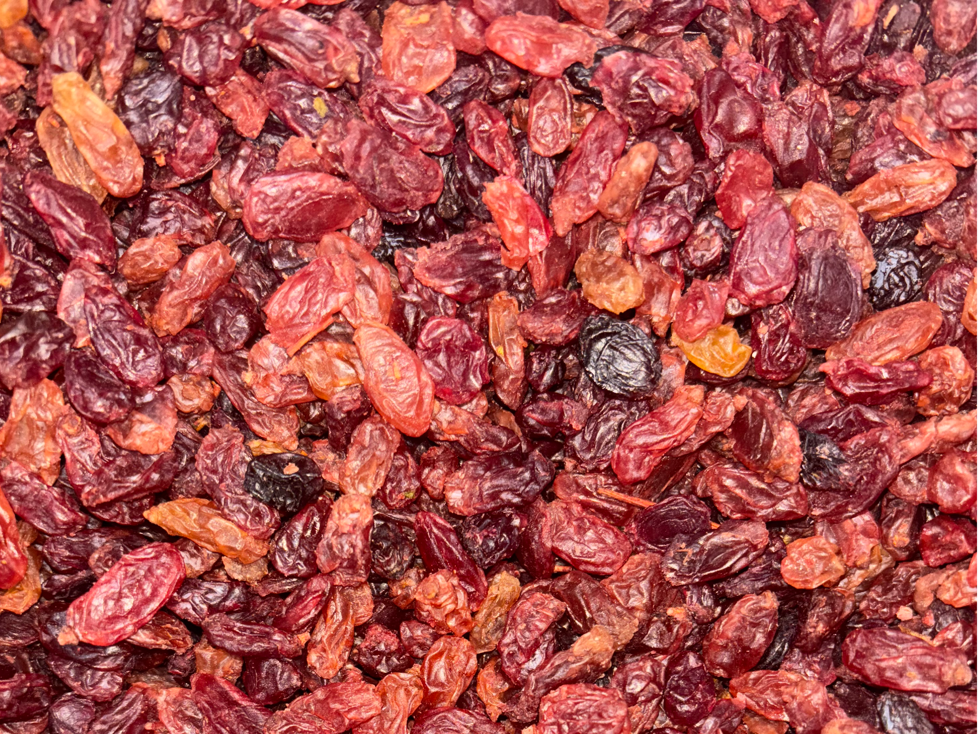 Pasas de uva ROJAS sin semilla