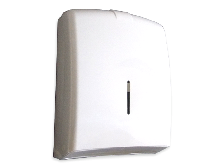 DISPENSER PARA TOALLAS INTERC. TAPA BLANCA