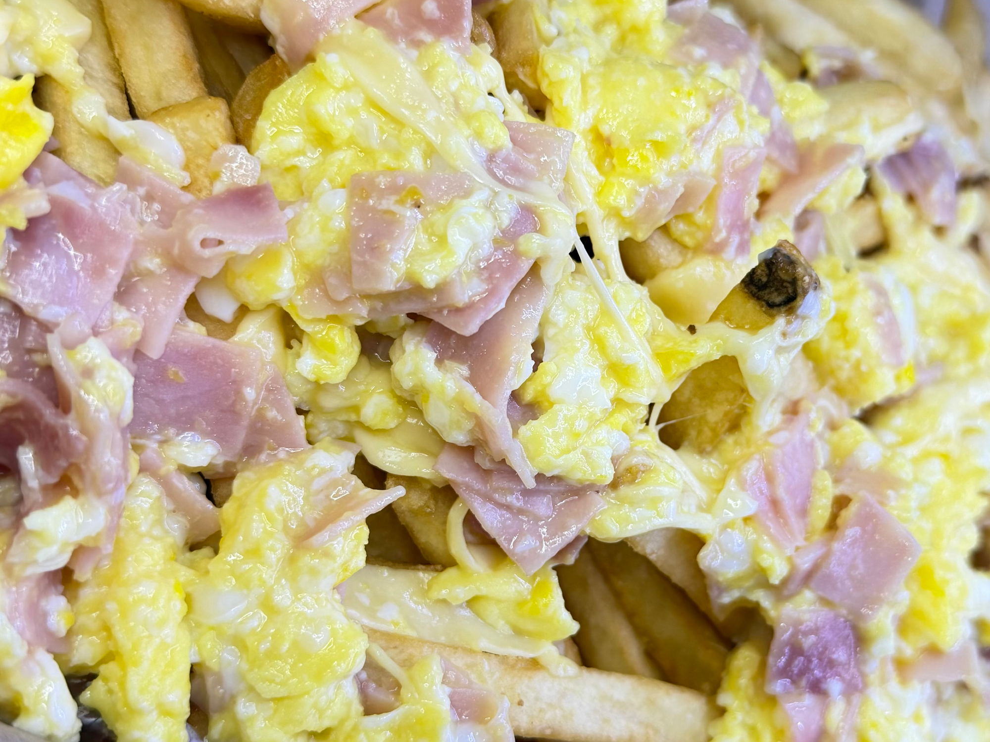 Papas con jyq y huevo
