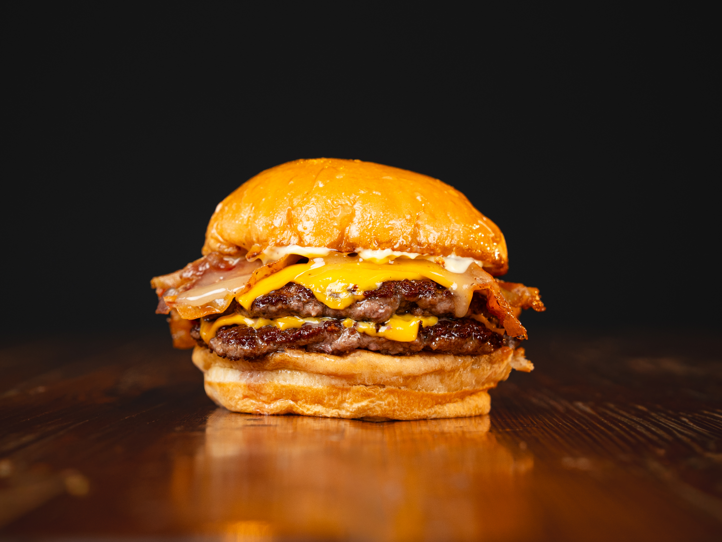 Bacon Honey Doble con papas