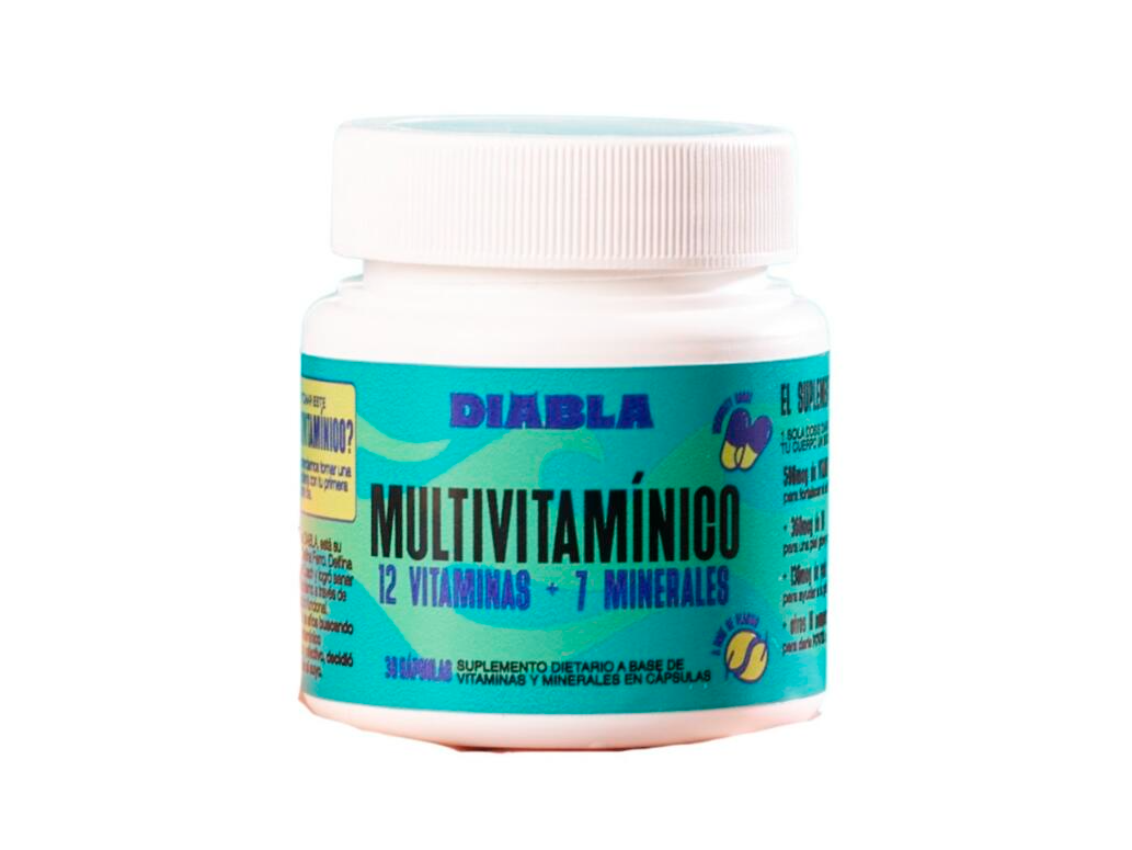 Multivitaminico 12 Vitaminas + 7 Minerales x 150g - Diabla