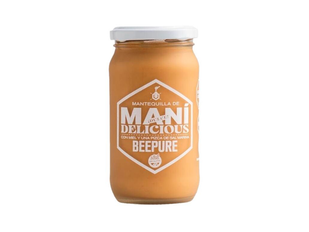 Mantequilla de Mani Delicious con Miel y Sal Marina x 350g - Beepure