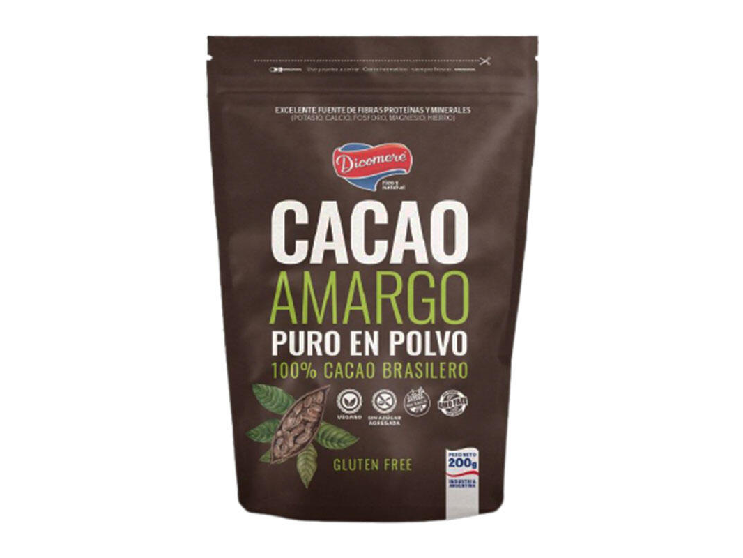 Cacao Brasilero Amargo en Polvo x 200g - Dicomere