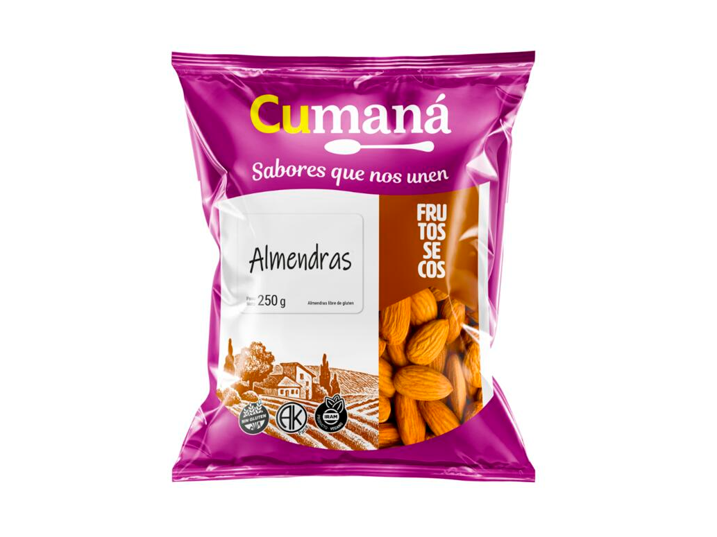 Almendras sin tacc x 250g - Cumana
