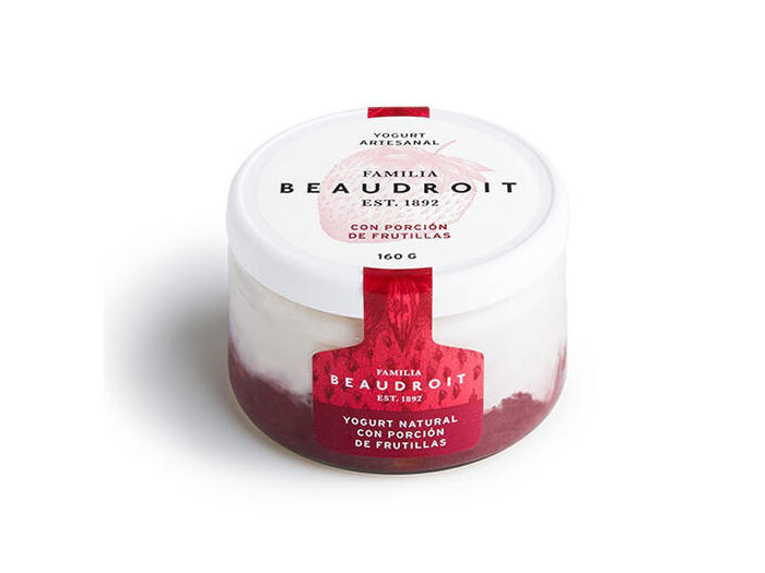 Yogurt descremado con frutas x 160gr - Beaudroit