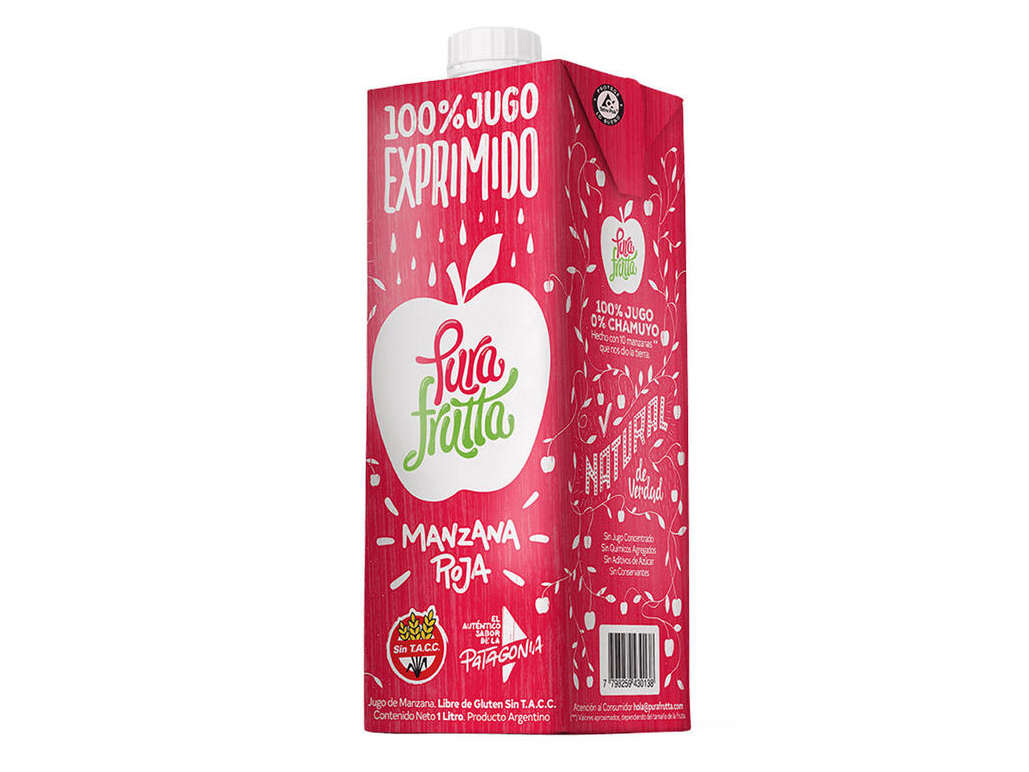 Jugos 100% fruta exprimida x 1lt - Pura Frutta