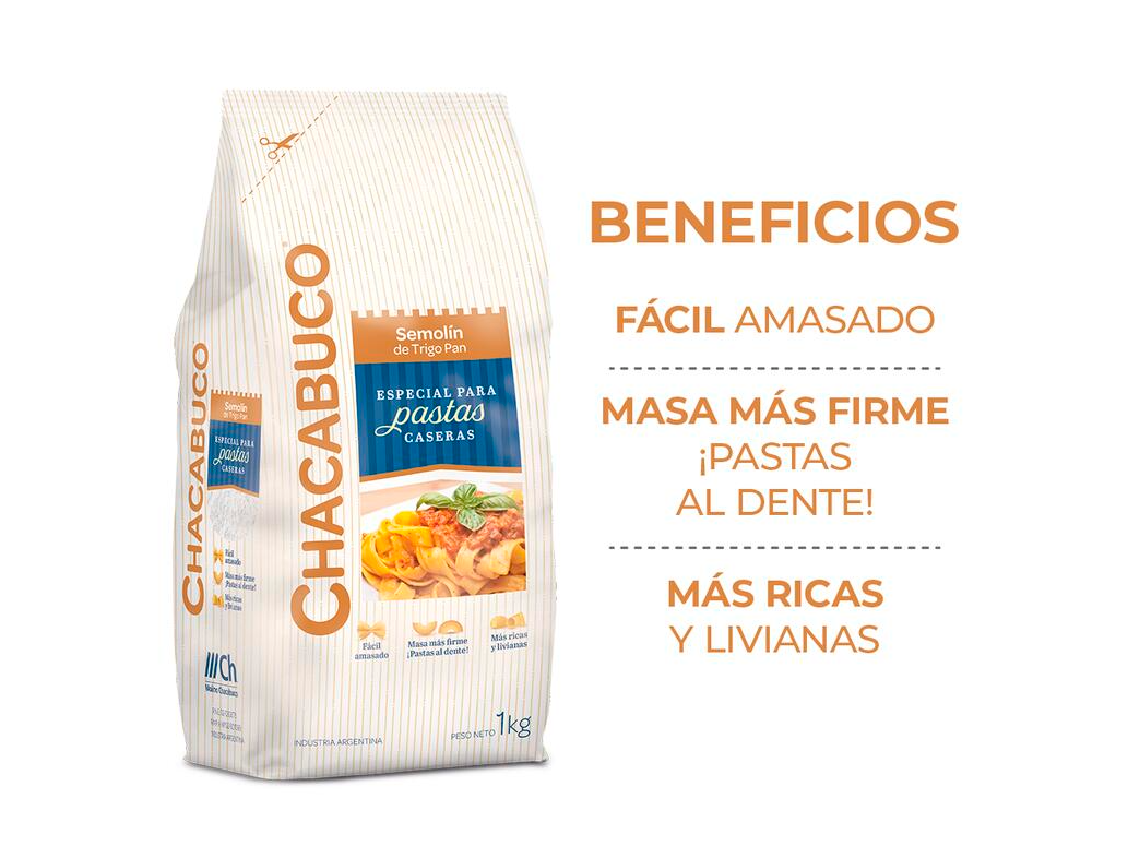 Harina Semolin x 1kg - Chacabuco