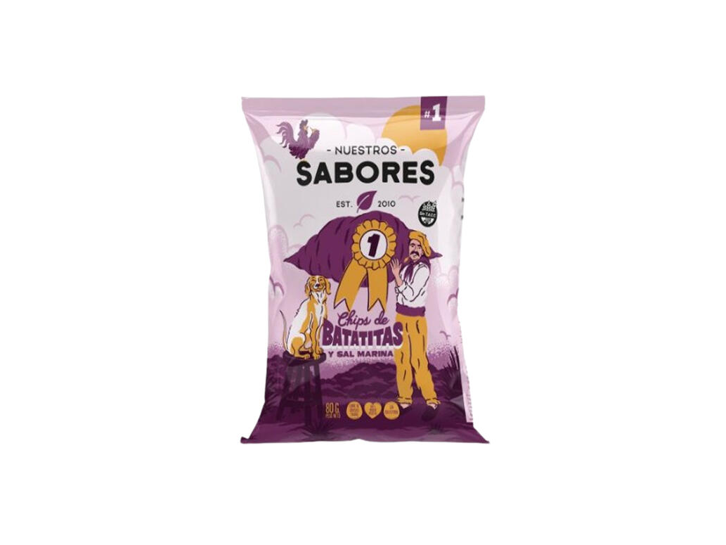 Chips de Batatas x 80g - Nuestros Sabores