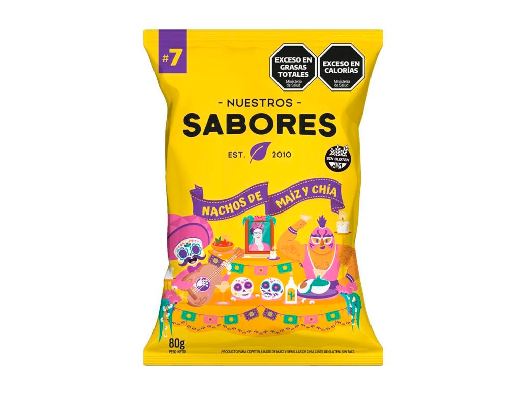 Nachos de Maiz y Chia x 80g - Nuestros Sabores