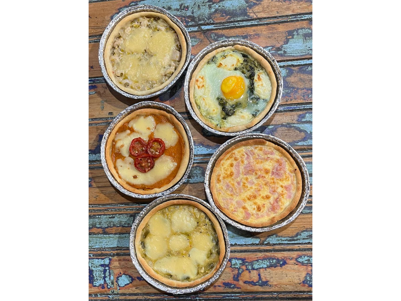 Promo tartas individuales x 10u (2 de cada sabor)