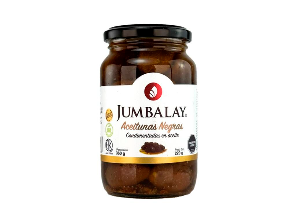 Aceitunas Negras Condimentadas x 360g - Jumbalay