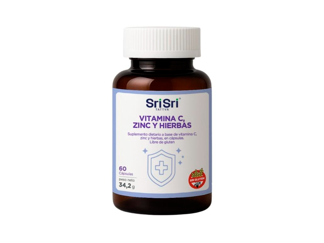 Mejora Inmunologica Vitamina C Zinc y Hierbas x 34g - Sri Sri