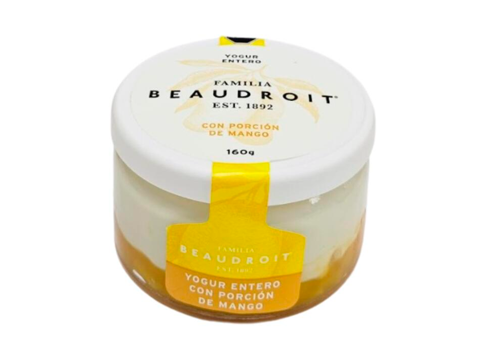 Yogurt entero con frutas x 160gr Beaudroit