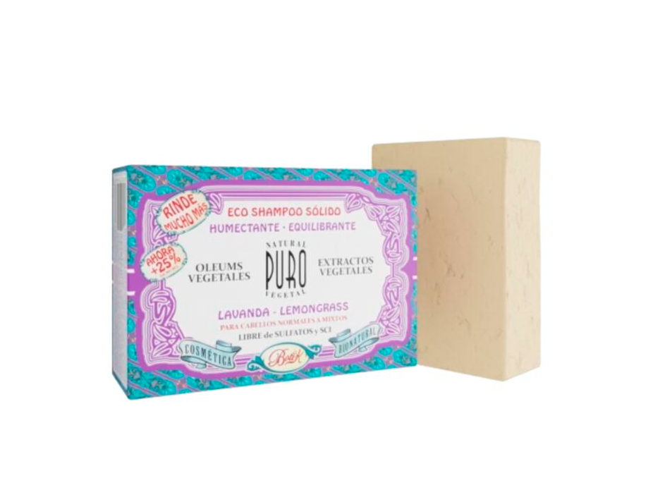Shampoo solido de lavanda y lemongrass x 80gr - BotiK Puro
