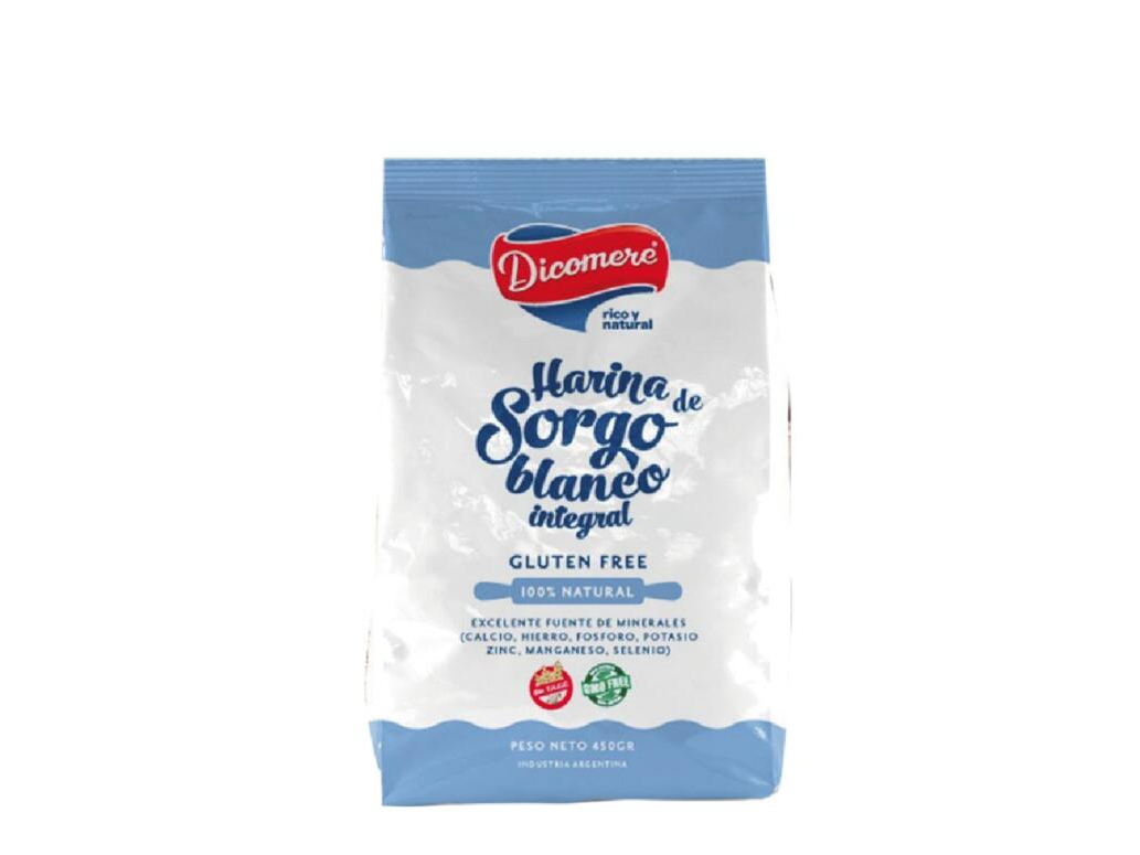 Harina de Sorgo Blanco Integral x 450g - Dicomere