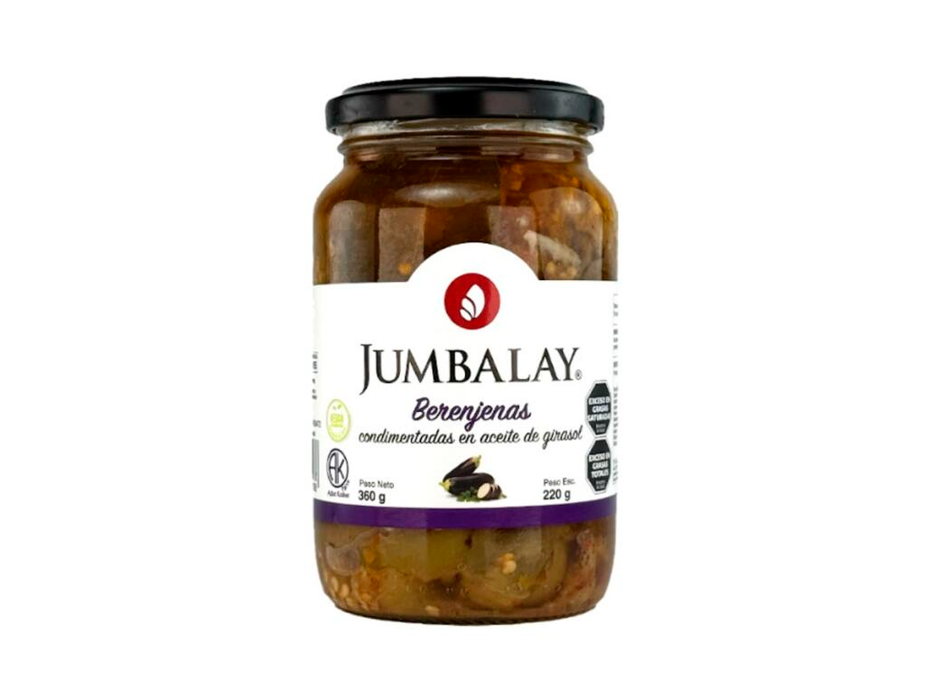 Berenjenas Condimentadas en Aceite de Girasol x 360g - Jumbalay