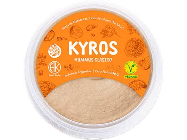 Hummus de garbanzos x 230gr - Kyros